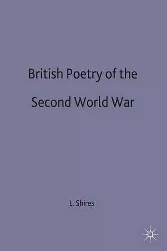 British Poetry of the Second World War cover