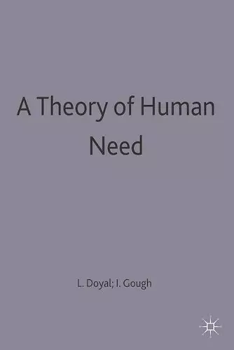 A Theory of Human Need cover