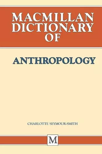 Palgrave Dictionary of Anthropology cover