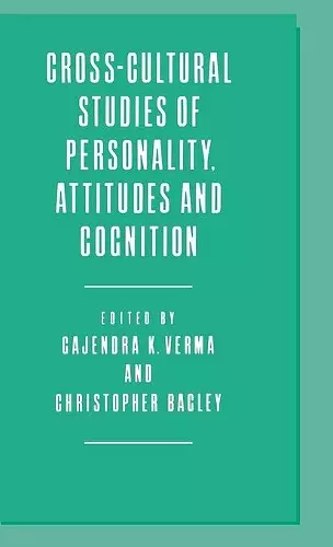 Cross-Cultural Studies of Personality, Attitudes and Cognition cover