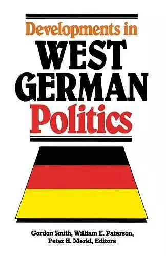 Developments in West German Politics cover