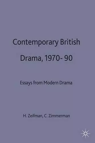 Contemporary British Drama, 1970–90 cover