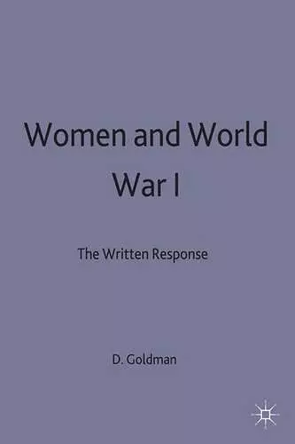 Women and World War 1 cover