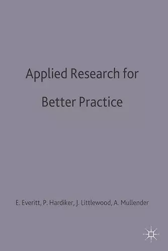 Applied Research for Better Practice cover