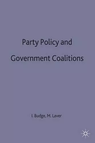 Party Policy and Government Coalitions cover