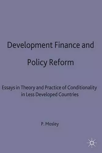 Development Finance and Policy Reform cover