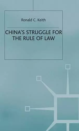 China’s Struggle for the Rule of Law cover