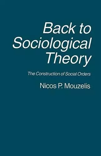 Back to Sociological Theory cover