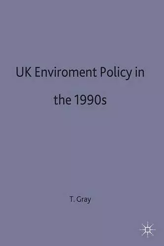 UK Environmental Policy in the 1990s cover