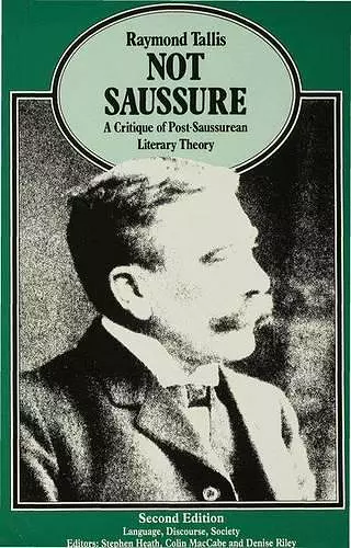 Not Saussure cover