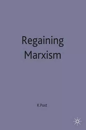 Regaining Marxism cover