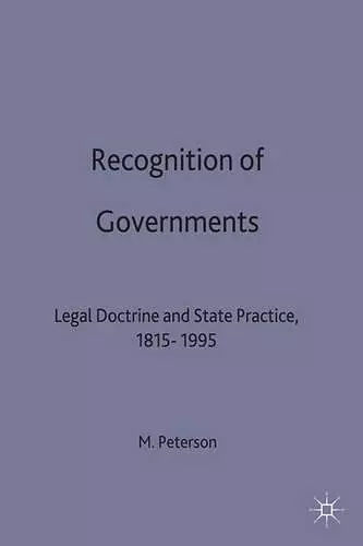 Recognition of Governments cover