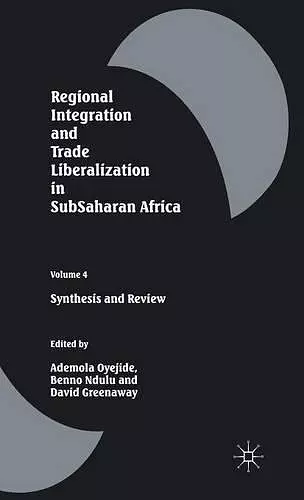 Regional Integration and Trade Liberalization in SubSaharan Africa cover