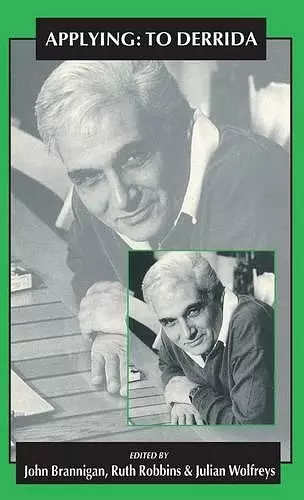 Applying: To Derrida cover