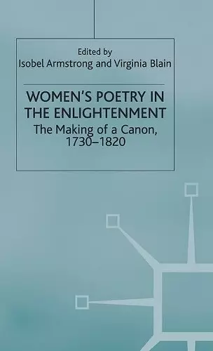 Women’s Poetry in the Enlightenment cover