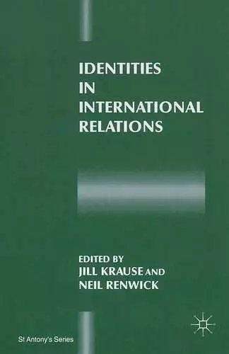 Identities in International Relations cover