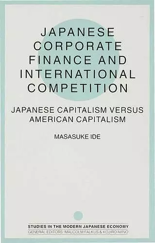 Japanese Corporate Finance and International Competition cover