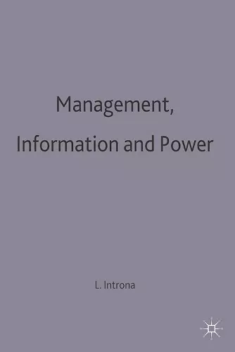 Management, Information and Power cover