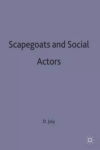 Scapegoats and Social Actors cover