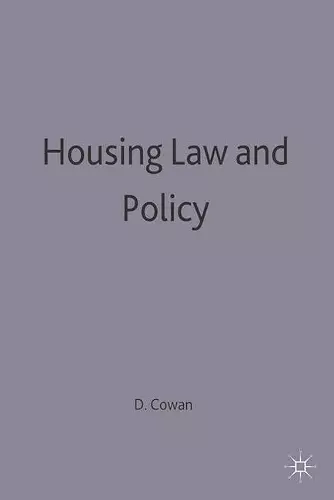 Housing Law and Policy cover