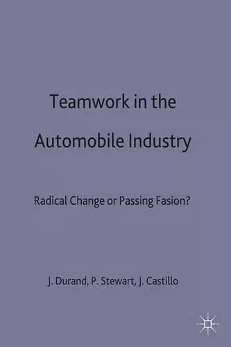 Teamwork in the Automobile Industry cover