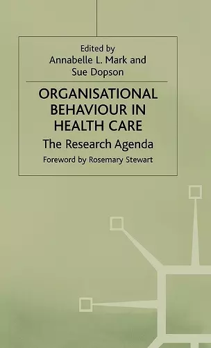 Organisational Behaviour in Health Care cover