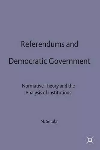 Referendums and Democratic Government cover