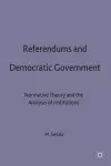 Referendums and Democratic Government cover