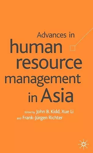 Advances in Human Resource Management in Asia cover