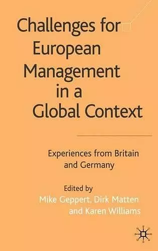 Challenges for European Management in a Global Context cover