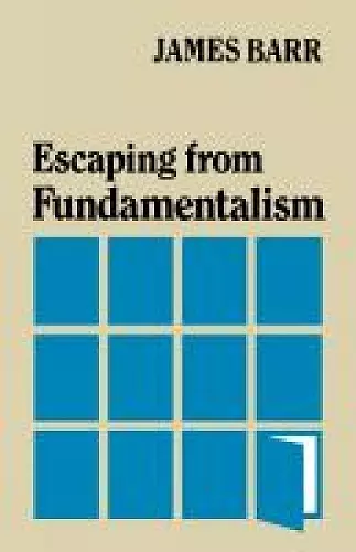 Escaping from Fundamentalism cover