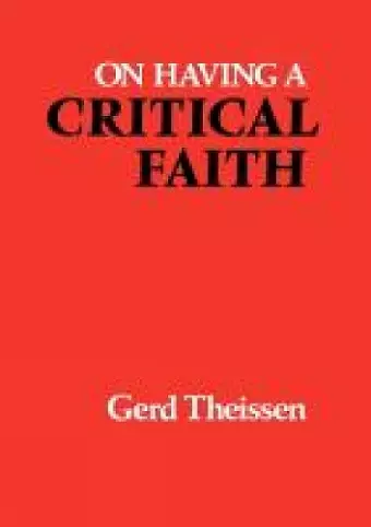 On Having a Critical Faith cover