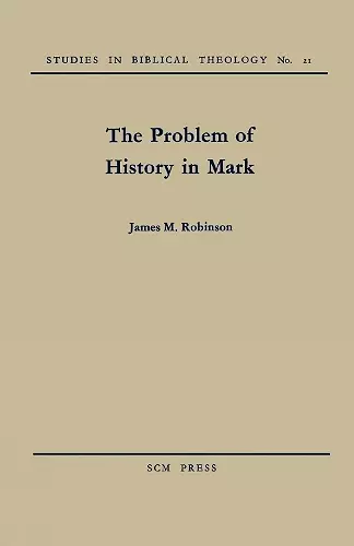 The Problem of History in Mark cover