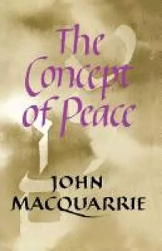 The Concept of Peace cover