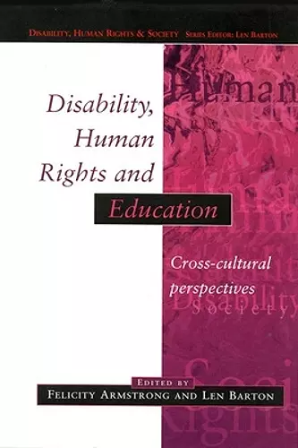 Disability, Human Rights and Education cover