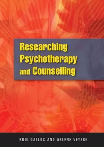 Researching Psychotherapy and Counselling cover