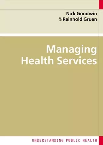 Managing Health Services cover