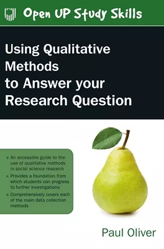 Using Qualitative Methods to Answer Your Research Question cover