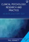 Clinical Psychology, Research and Practice: An Introductory Textbook, 4e cover
