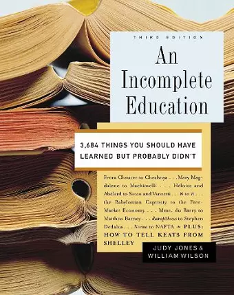 An Incomplete Education cover