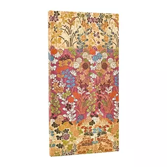 2026 Kara-ori Pink (Japanese Kimono) Slim 12-month Horizontal Hardcover Flexi Dayplanner 2026 (Elastic Band Closure) cover