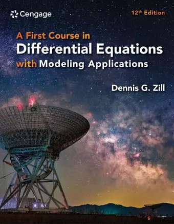 A First Course in Differential Equations with Modeling Applications cover