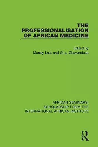 The Professionalisation of African Medicine cover