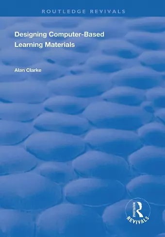 Designing Computer-Based Learning Materials cover