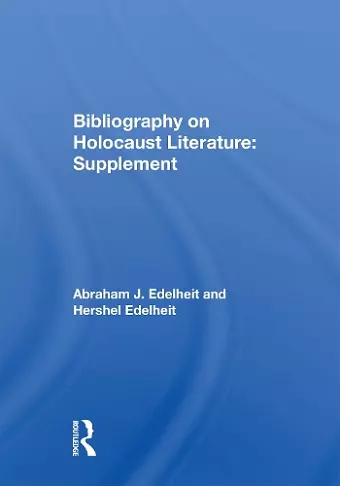 Bibliography On Holocaust Literature cover