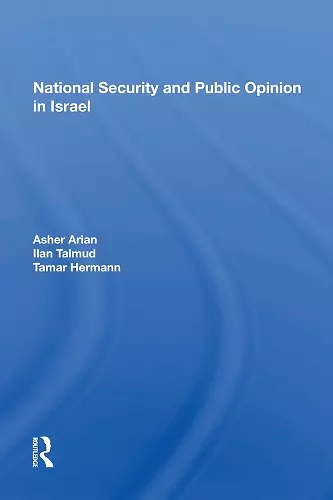 National Security and Public Opinion in Israel cover