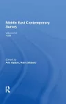 Middle East Contemporary Survey, Volume Xii, 1988 cover