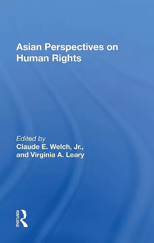 Asian Perspectives On Human Rights cover