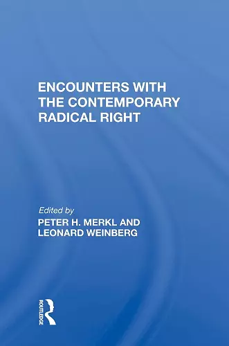 Encounters with the Contemporary Radical Right cover