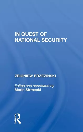 In Quest Of National Security cover
